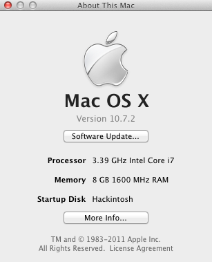 About this Hackintosh